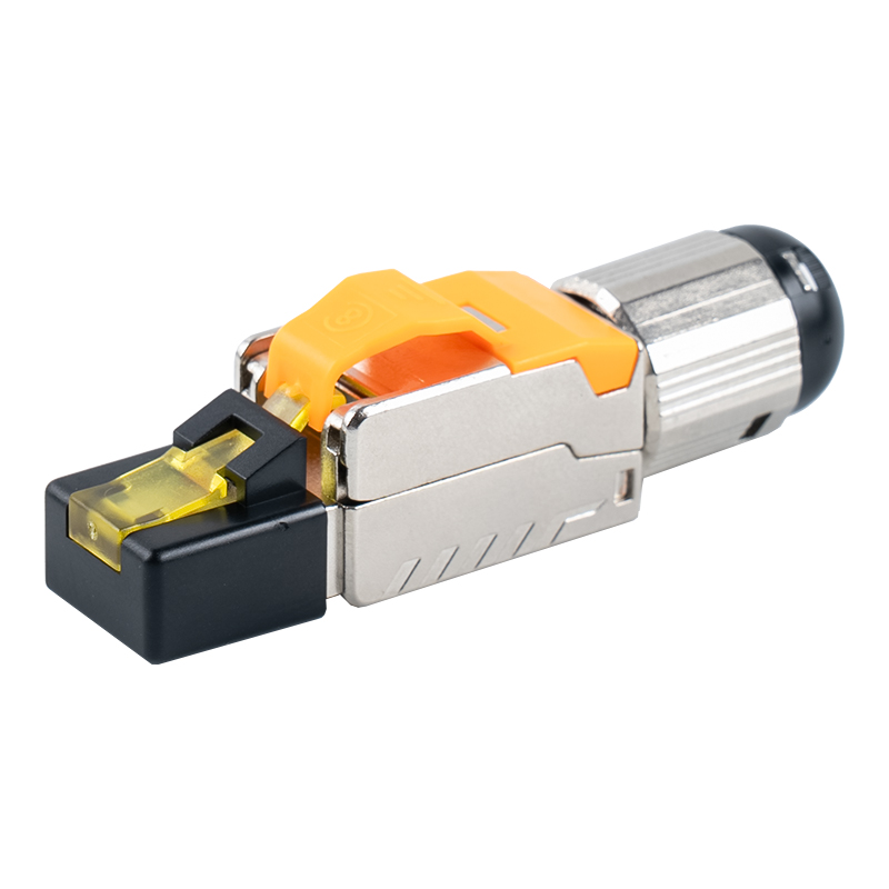 Cat6A 차폐형 툴리스 RJ45 커넥터(플라스틱 커버 포함)RJ-G70S-C6A
