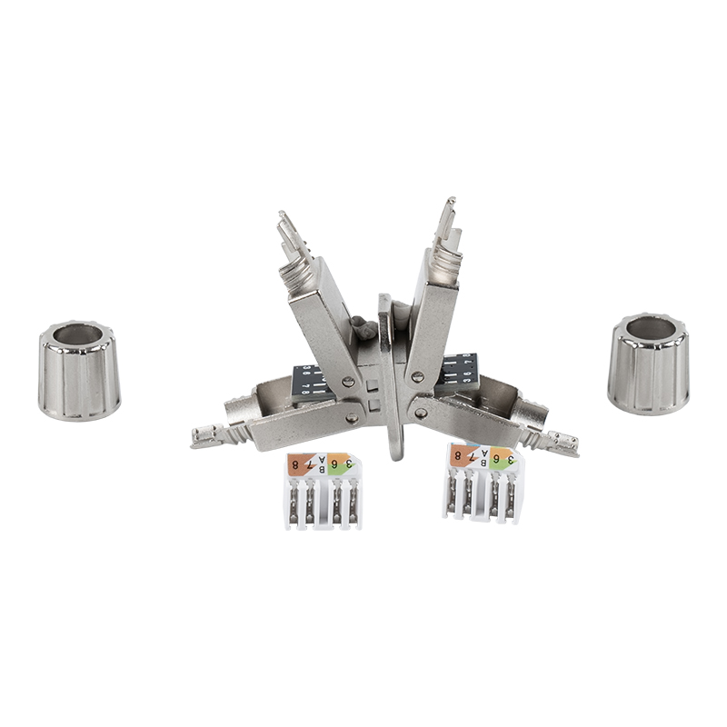 Cat6A 실드 툴리스 커넥터(마운팅 베이스 포함) RJ-603S-2-C6A Cat6A 실드 툴리스 커넥터(마운팅 베이스 포함) RJ-603S-2-C6A