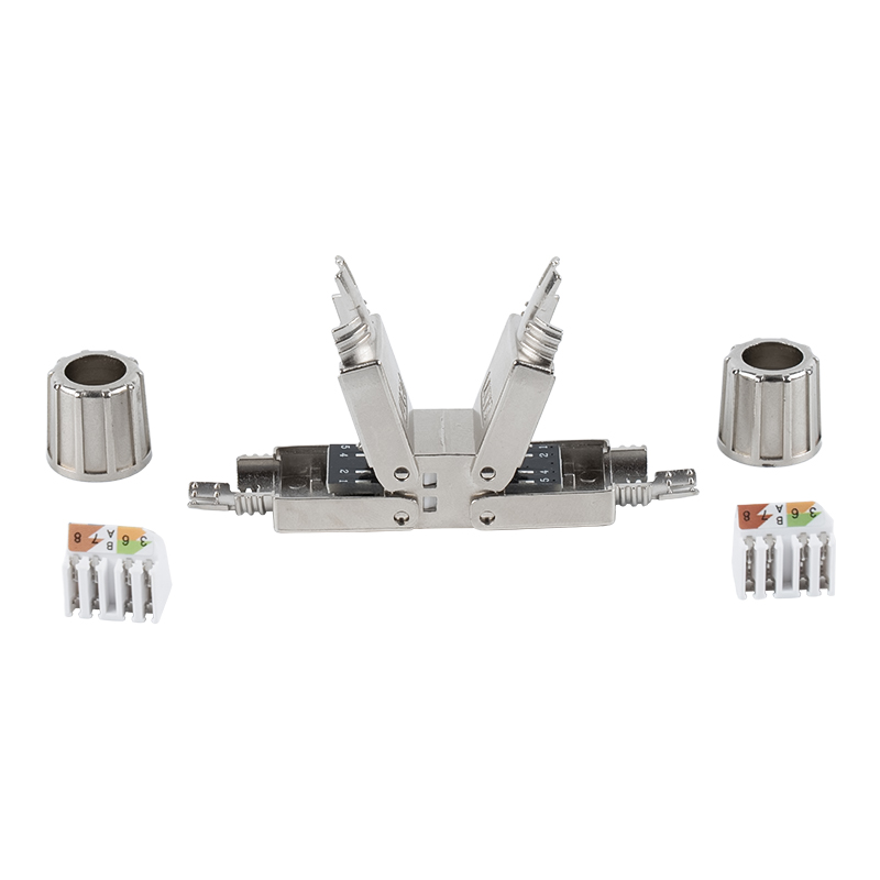 Cat6A 실드 툴리스 커넥터(마운팅 베이스 포함) RJ-603S-2-C6A Cat6A 실드 툴리스 커넥터(마운팅 베이스 포함) RJ-603S-2-C6A
