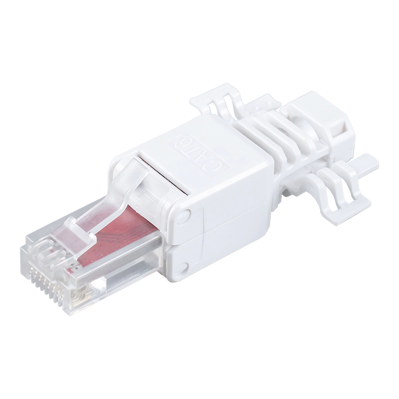 Cat6 비차폐 툴리스 RJ45 커넥터(날개 포함) RJ-688X-C6