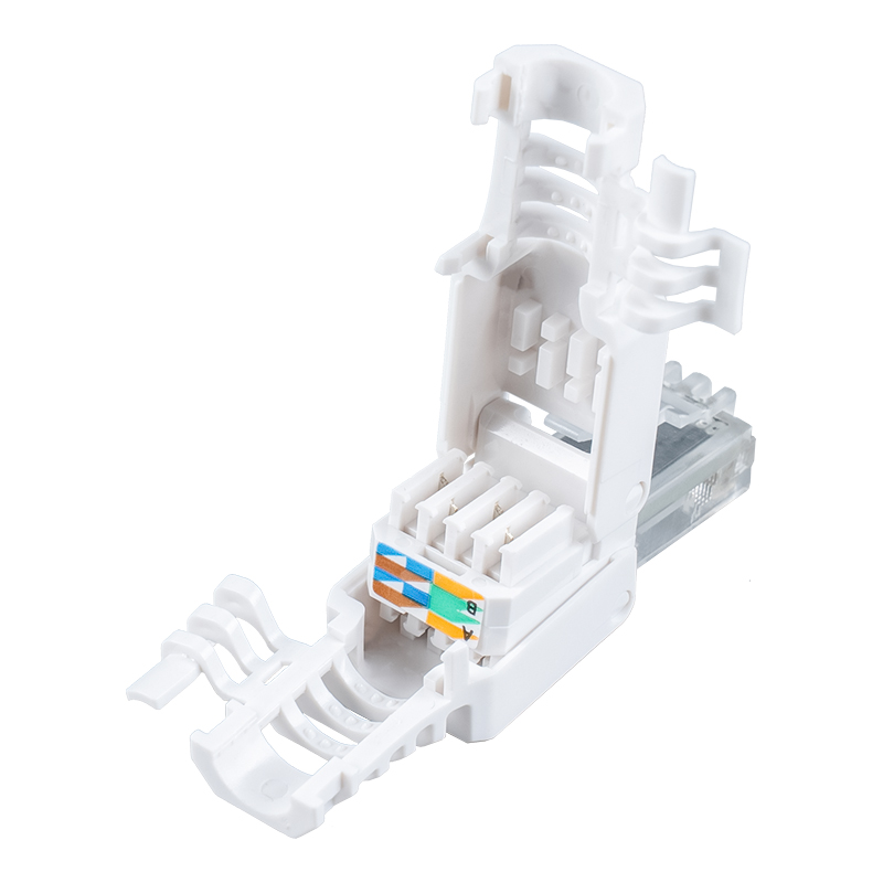 Cat6 비차폐 툴리스 RJ45 커넥터(날개 포함) RJ-688X-C6 Cat6 비차폐 툴리스 RJ45 커넥터(날개 포함) RJ-688X-C6