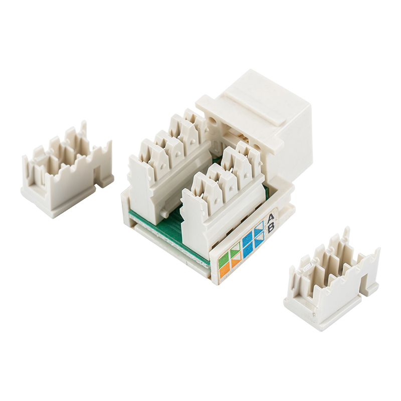 Cat6 비차폐 90° 키스톤 잭(셔터 2개 포함) SM-2011H8C5E Cat6 비차폐 90° 키스톤 잭(셔터 2개 포함) SM-2011H8C5E