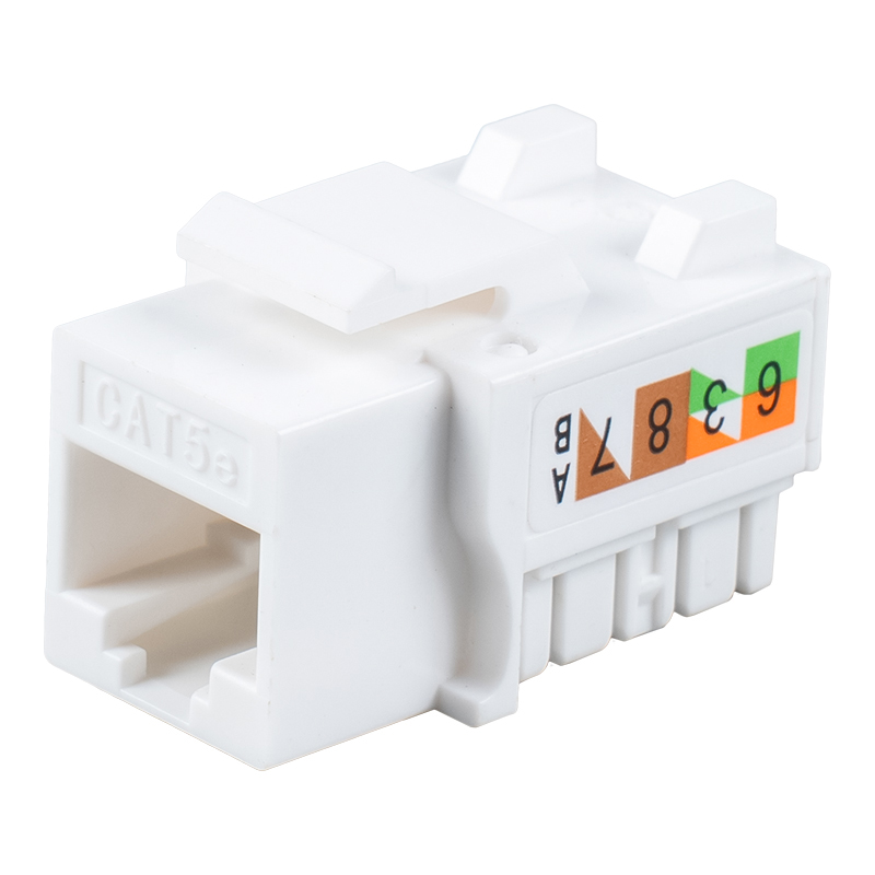 Cat5e 비차폐 90° 모듈러 잭 SM-2016H8C5E