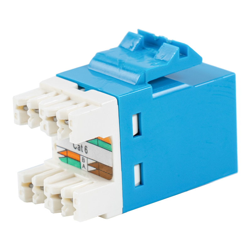 Cat6 비차폐 180° 모듈러 잭 SM-2027H8C6 Cat6 비차폐 180° 모듈러 잭 SM-2027H8C6