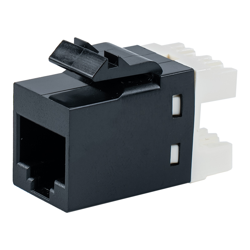 Cat6 비차폐 180° 모듈러 잭 SM-2027H8C6