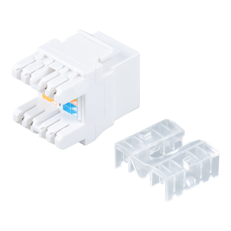 Cat6 비차폐 180° 모듈러 잭(셔터 포함 미니형) SM-2089CD8C6-1 Cat6 비차폐 180° 모듈러 잭(셔터 포함 미니형) SM-2089CD8C6-1
