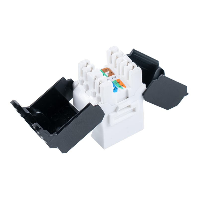 Cat6 비차폐 180° 툴리스 모듈러 잭(플립오픈형) SM-2336H8C6 Cat6 비차폐 180° 툴리스 모듈러 잭(플립오픈형) SM-2336H8C6