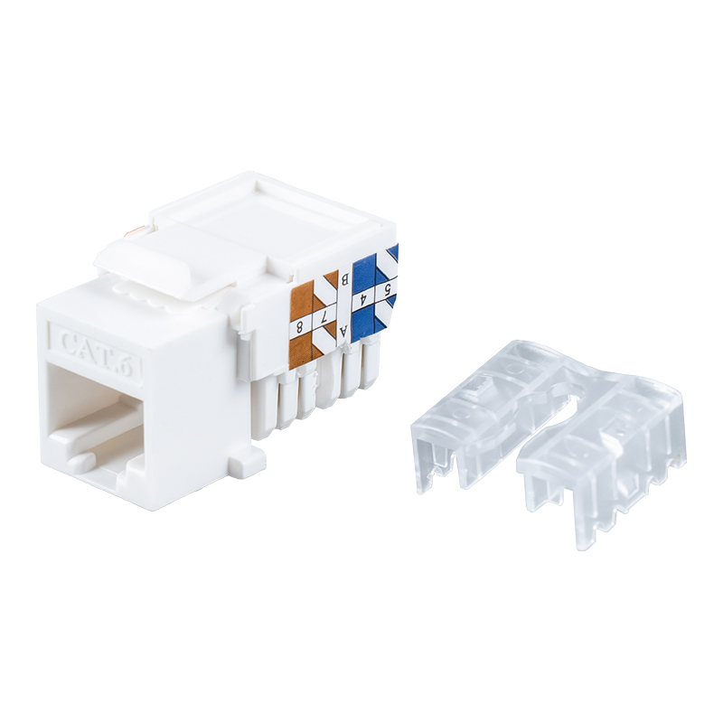 Cat6 비차폐 90° 키스톤 잭 SM-2337H8C6
