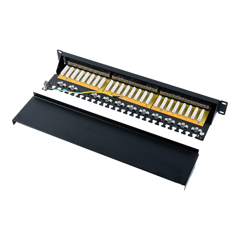 카테고리 6 19인치 1U 차폐 24포트 패치 패널 SP-3217SK24-C6A 카테고리 6 19인치 1U 차폐 24포트 패치 패널 SP-3217SK24-C6A