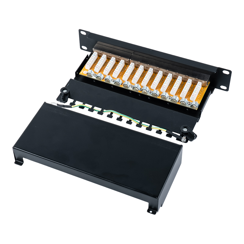 카테고리 6 10인치 1U 차폐 12포트 패치 패널 SP-3250SK12-C6 카테고리 6 10인치 1U 차폐 12포트 패치 패널 SP-3250SK12-C6