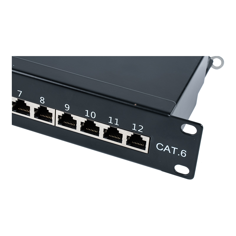 카테고리 6 10인치 1U 차폐 12포트 패치 패널 SP-3250SK12-C6 카테고리 6 10인치 1U 차폐 12포트 패치 패널 SP-3250SK12-C6