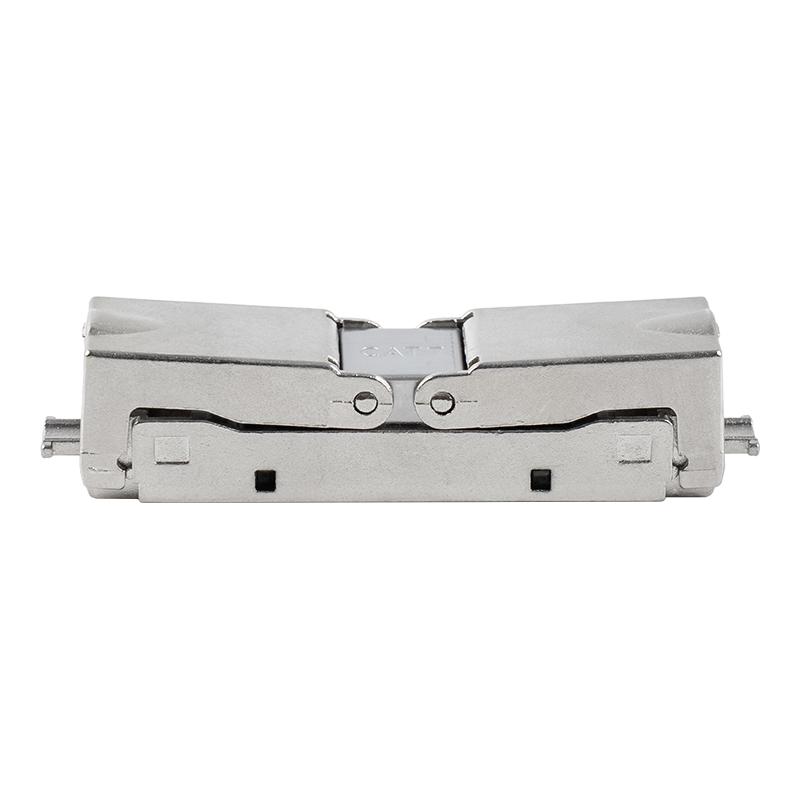 Cat6A 차폐형 푸시다운형 툴리스 커넥터(단일 개방형) RJ-604S-1-C6A Cat6A 차폐형 푸시다운형 툴리스 커넥터(단일 개방형) RJ-604S-1-C6A