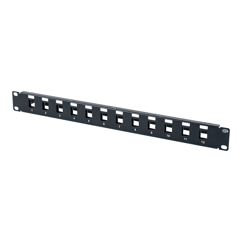 19인치 1U 12포트 차폐 블랭크 프레임 SP-3409S-12P